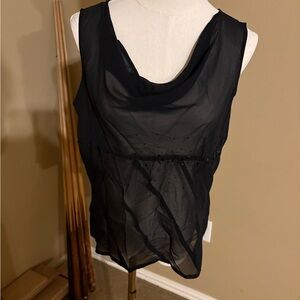 Elegant Black Sleeveless Top